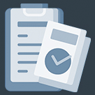 End of year checklist icon